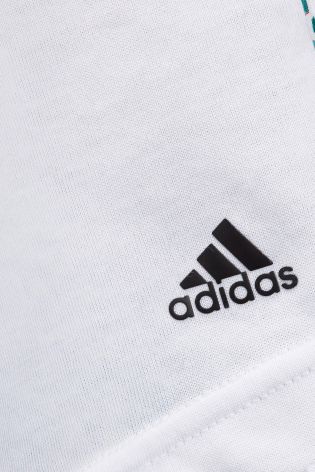 White Adidas Fade Print T-Shirt